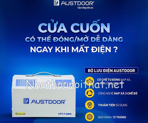 Báo Giá Cửa Cuốn Tự Động – Vận Hành Êm, Mẫu Đẹp, Giá Rẻ Bất Ngờ! cua cuon austdoor 10