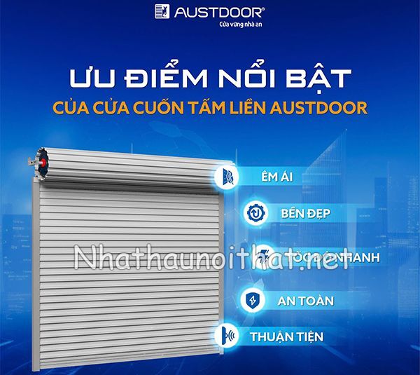 Cửa Cuốn Austdoor Giá Bao Nhiêu? Xem Ngay Mẫu Đẹp Chuẩn Hãng! cua cuon austdoor 2