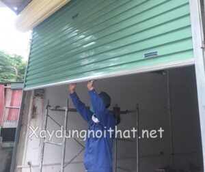 Mẫu cửa cuốn kéo tay