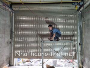 Mẫu cửa cuốn khe thoáng