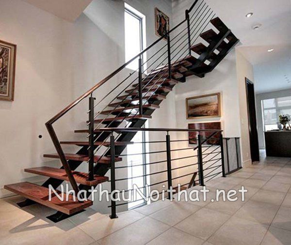 Top 50 Mẫu Cầu Thang Sắt Xương Cá Đẹp, Sang Trọng – Báo Giá Mới Nhất cau thang sat xuong ca 10