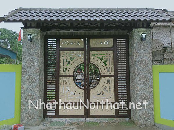 Xem Báo Giá & 50 Mẫu Cửa Cổng Sắt 2 Cánh Đẹp, Đơn Giản, Hiện Đại cua cong sat 2 canh don gian 14