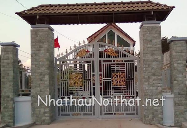 Xem Báo Giá & 50 Mẫu Cửa Cổng Sắt 2 Cánh Đẹp, Đơn Giản, Hiện Đại cua cong sat 2 canh don gian 31