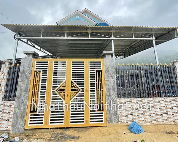 Khám Phá 50 Mẫu Cửa Cổng Sắt 4 Cánh Đẹp, Đơn Giản - Giá Rẻ Bất Ngờ cua cong sat 4 canh 13