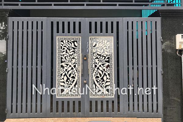 Khám Phá 50 Mẫu Cửa Cổng Sắt 4 Cánh Đẹp, Đơn Giản - Giá Rẻ Bất Ngờ cua cong sat 4 canh 20