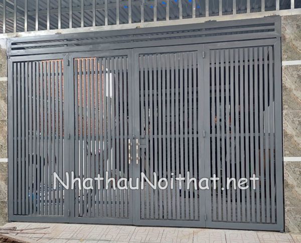 Khám Phá 50 Mẫu Cửa Cổng Sắt 4 Cánh Đẹp, Đơn Giản - Giá Rẻ Bất Ngờ cua cong sat 4 canh 28