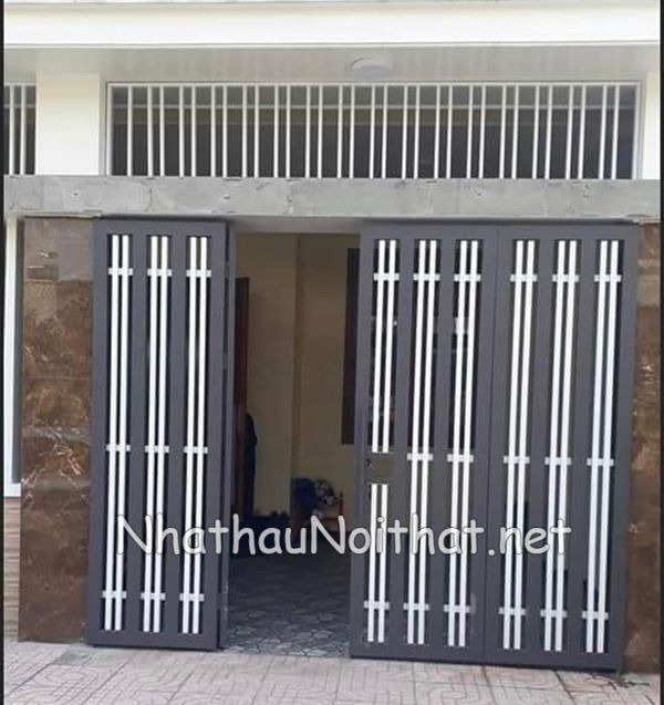 Khám Phá 50 Mẫu Cửa Cổng Sắt 4 Cánh Đẹp, Đơn Giản - Giá Rẻ Bất Ngờ cua cong sat 4 canh 31