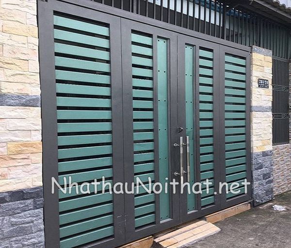 Khám Phá 50 Mẫu Cửa Cổng Sắt 4 Cánh Đẹp, Đơn Giản - Giá Rẻ Bất Ngờ cua cong sat 4 canh 32