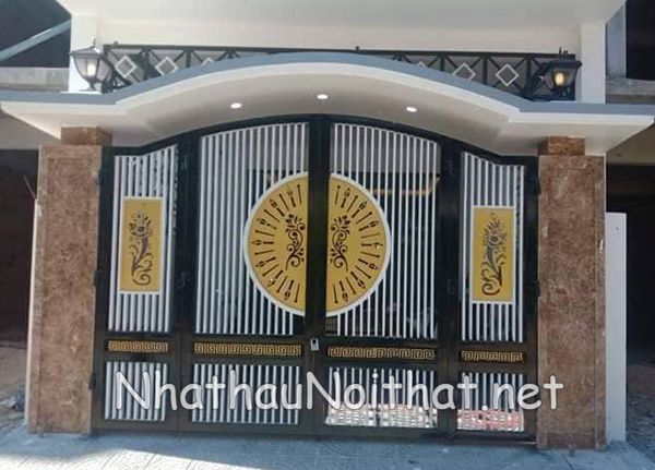 Khám Phá 50 Mẫu Cửa Cổng Sắt 4 Cánh Đẹp, Đơn Giản - Giá Rẻ Bất Ngờ cua cong sat 4 canh 41