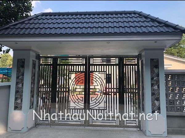 Khám Phá 50 Mẫu Cửa Cổng Sắt 4 Cánh Đẹp, Đơn Giản - Giá Rẻ Bất Ngờ cua cong sat 4 canh 49