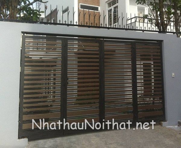 Khám Phá 50 Mẫu Cửa Cổng Sắt 4 Cánh Đẹp, Đơn Giản - Giá Rẻ Bất Ngờ cua cong sat 4 canh 51