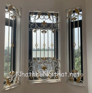 Mẫu hoa cửa sổ hoa sắt mỹ thuật đẹp