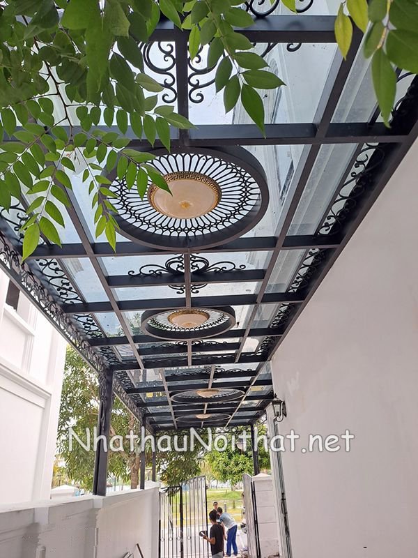 Tổng Hợp 50 Mẫu Mái Kính Sắt Mỹ Thuật Đẹp Hiện Đại - Giá Rẻ Bất Ngờ mai kinh sat my thuat 18