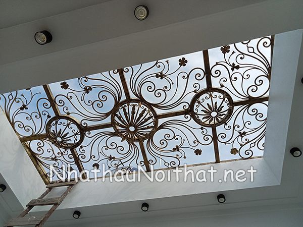 Tổng Hợp 50 Mẫu Mái Kính Sắt Mỹ Thuật Đẹp Hiện Đại - Giá Rẻ Bất Ngờ mai kinh sat my thuat 30