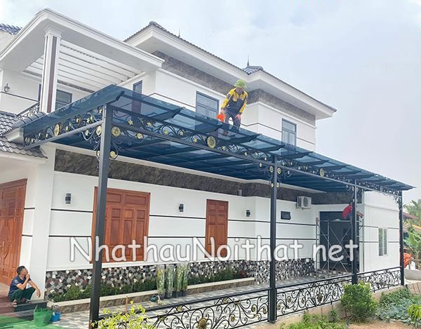 Tổng Hợp 50 Mẫu Mái Kính Sắt Mỹ Thuật Đẹp Hiện Đại - Giá Rẻ Bất Ngờ mai kinh sat my thuat 35