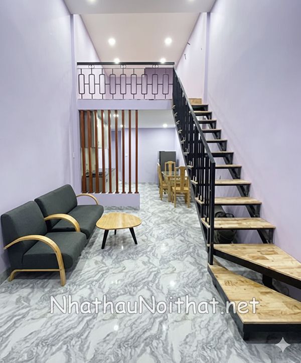 Tổng Hợp 50 Mẫu Cầu Thang Sắt Đẹp Hiện Đại - Xem Báo Giá Mới Nhất Mẫu cầu thang sắt gác lửng đẹp