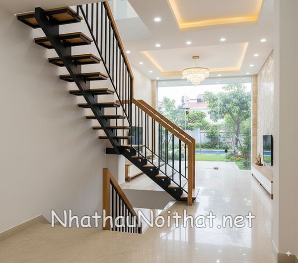 Top 50 Mẫu Cầu Thang Sắt Xương Cá Đẹp, Sang Trọng – Báo Giá Mới Nhất Mẫu cầu thang sắt gác lửng đẹp