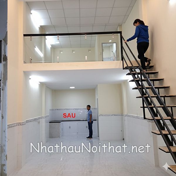 Top 50 Mẫu Cầu Thang Sắt Xương Cá Đẹp, Sang Trọng – Báo Giá Mới Nhất Mẫu cầu thang sắt gác lửng đẹp