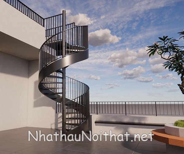 Cầu Thang Sắt Ngoài Trời Giá Bao Nhiêu? Khám Phá 50 Mẫu Đẹp Nhất Mẫu cầu thang sắt xoắn đẹp