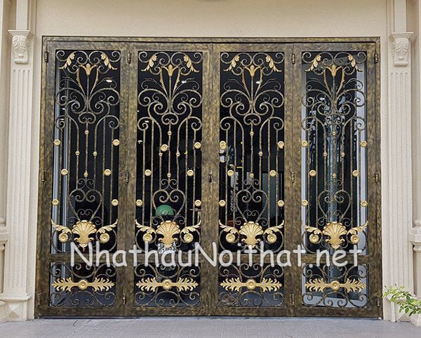 Khám Phá 50 Mẫu Cửa Sắt 4 Cánh Đẹp Hiện Đại – Xem Ngay Báo Giá cua sat 4 canh 1