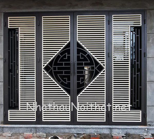 Khám Phá 50 Mẫu Cửa Sắt 4 Cánh Đẹp Hiện Đại – Xem Ngay Báo Giá cua sat 4 canh 4