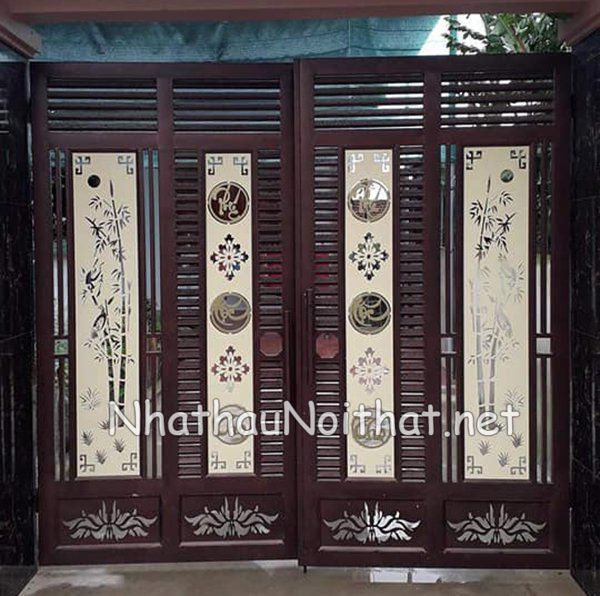 Gợi Ý 50 Mẫu Cửa Cổng Sắt CNC 4 Cánh Đẹp, Hiện Đại – Xem Ngay Báo Giá cua cong sat CNC 4 canh 15