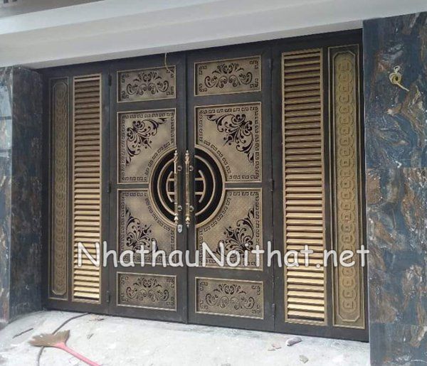 Gợi Ý 50 Mẫu Cửa Cổng Sắt CNC 4 Cánh Đẹp, Hiện Đại – Xem Ngay Báo Giá cua cong sat CNC 4 canh 16
