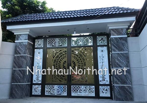 Gợi Ý 50 Mẫu Cửa Cổng Sắt CNC 4 Cánh Đẹp, Hiện Đại – Xem Ngay Báo Giá cua cong sat CNC 4 canh 20