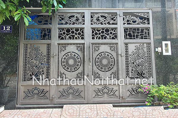 Gợi Ý 50 Mẫu Cửa Cổng Sắt CNC 4 Cánh Đẹp, Hiện Đại – Xem Ngay Báo Giá cua cong sat CNC 4 canh 26