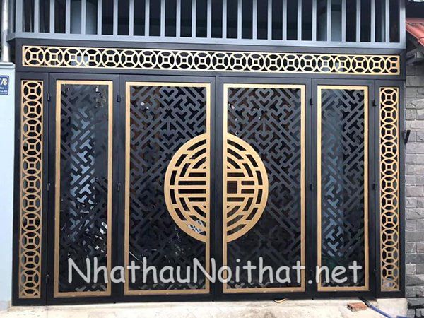 Gợi Ý 50 Mẫu Cửa Cổng Sắt CNC 4 Cánh Đẹp, Hiện Đại – Xem Ngay Báo Giá cua cong sat CNC 4 canh 31