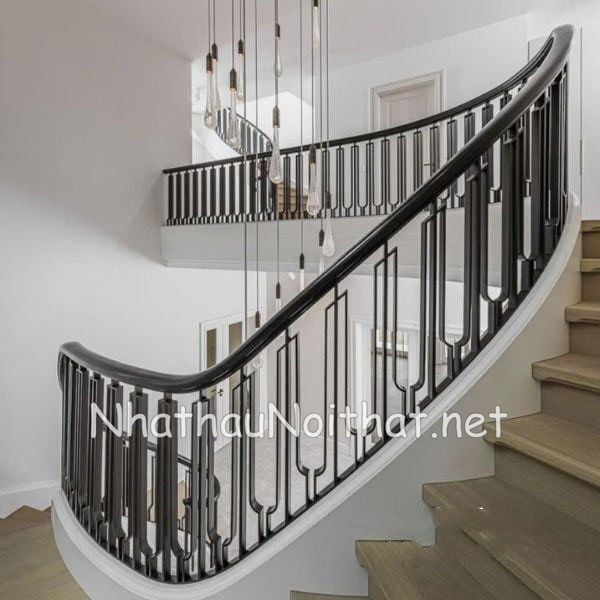 Xem 50 Mẫu Lan Can Cầu Thang Sắt Đẹp Hiện Đại – Báo Giá Hấp Dẫn! lan can cau thang sat 17