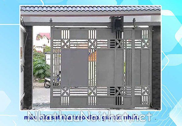 Khám Phá 50 Mẫu Cửa Cổng Sắt Lùa Đẹp, Hiện Đại – Giá Rẻ Bất Ngờ! mau cua cong sat lua 47