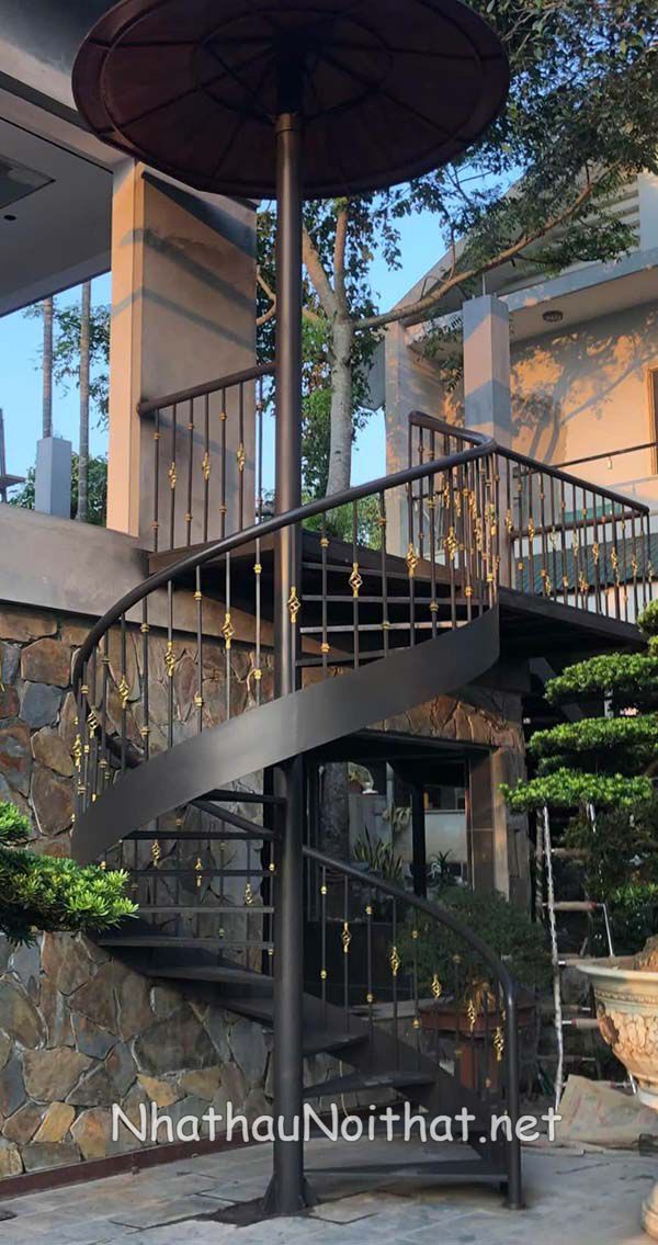 Tổng Hợp 50 Mẫu Cầu Thang Sắt Đẹp Hiện Đại - Xem Báo Giá Mới Nhất cau thang sat dep 2