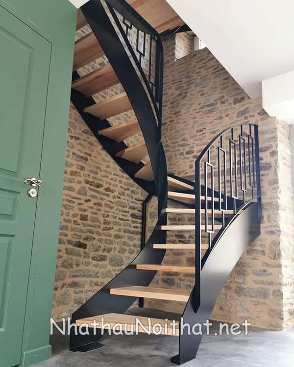 Tổng Hợp 50 Mẫu Cầu Thang Sắt Đẹp Hiện Đại - Xem Báo Giá Mới Nhất cau thang sat dep 3