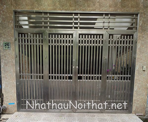 Top 50 Mẫu Cửa Cổng Inox 4 Cánh Đẹp – Giá Rẻ Bất Ngờ, Xem Là Muốn Lắp! cua cong inox 4 canh 16