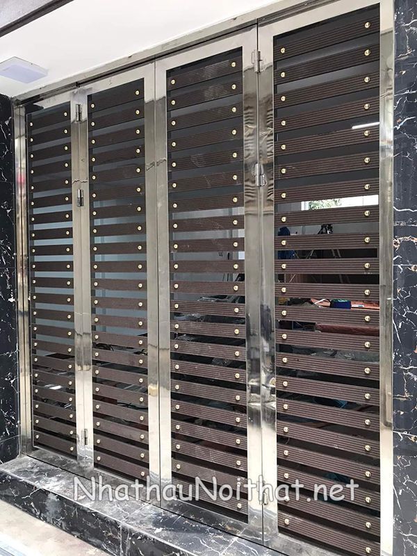 Top 50 Mẫu Cửa Cổng Inox 4 Cánh Đẹp – Giá Rẻ Bất Ngờ, Xem Là Muốn Lắp! cua cong inox 4 canh 19