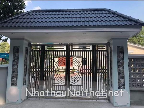 Top 50 Mẫu Cửa Cổng Inox 4 Cánh Đẹp – Giá Rẻ Bất Ngờ, Xem Là Muốn Lắp! cua cong inox 4 canh 24