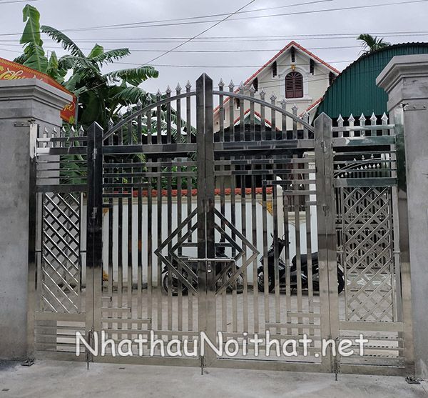 Top 50 Mẫu Cửa Cổng Inox 4 Cánh Đẹp – Giá Rẻ Bất Ngờ, Xem Là Muốn Lắp! cua cong inox 4 canh 26
