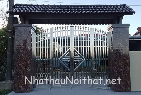 Top 50 Mẫu Cửa Cổng Inox 4 Cánh Đẹp – Giá Rẻ Bất Ngờ, Xem Là Muốn Lắp! cua cong inox 4 canh 30