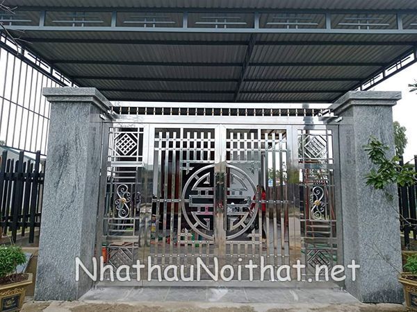 Top 50 Mẫu Cửa Cổng Inox 4 Cánh Đẹp – Giá Rẻ Bất Ngờ, Xem Là Muốn Lắp! cua cong inox 4 canh 37