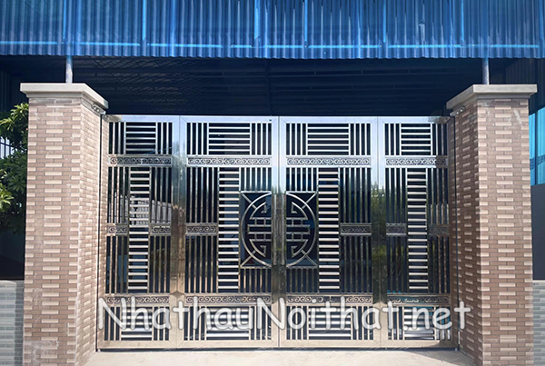 Top 50 Mẫu Cửa Cổng Inox 4 Cánh Đẹp – Giá Rẻ Bất Ngờ, Xem Là Muốn Lắp! cua cong inox 4 canh 39
