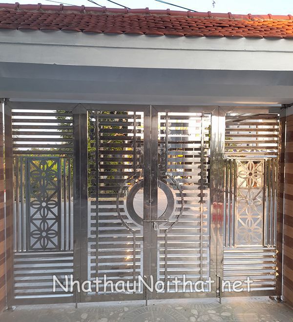 Top 50 Mẫu Cửa Cổng Inox 4 Cánh Đẹp – Giá Rẻ Bất Ngờ, Xem Là Muốn Lắp! cua cong inox 4 canh 40