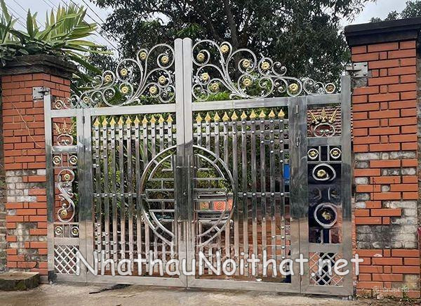 Top 50 Mẫu Cửa Cổng Inox 4 Cánh Đẹp – Giá Rẻ Bất Ngờ, Xem Là Muốn Lắp! cua cong inox 4 canh 41