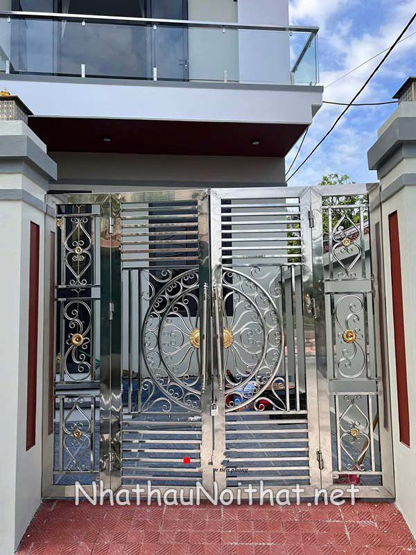 Top 50 Mẫu Cửa Cổng Inox 4 Cánh Đẹp – Giá Rẻ Bất Ngờ, Xem Là Muốn Lắp! cua cong inox 4 canh 44
