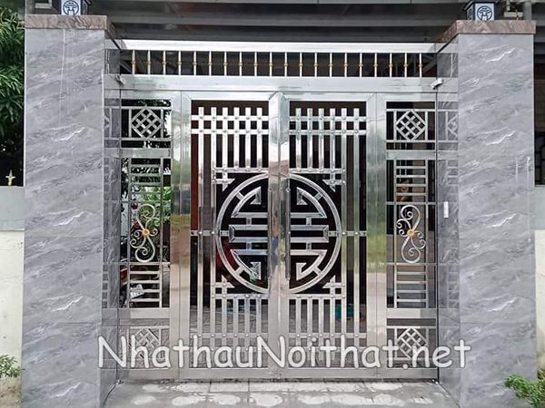 Top 50 Mẫu Cửa Cổng Inox 4 Cánh Đẹp – Giá Rẻ Bất Ngờ, Xem Là Muốn Lắp! cua cong inox 4 canh 46