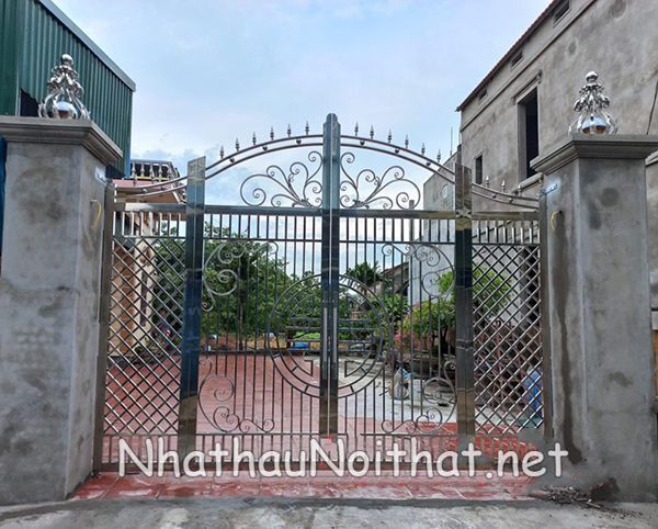 Top 50 Mẫu Cửa Cổng Inox 4 Cánh Đẹp – Giá Rẻ Bất Ngờ, Xem Là Muốn Lắp! cua cong inox 4 canh 49