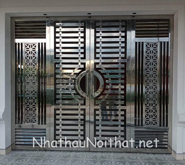 Top 50 Mẫu Cửa Cổng Inox 4 Cánh Đẹp – Giá Rẻ Bất Ngờ, Xem Là Muốn Lắp! cua cong inox 4 canh 7