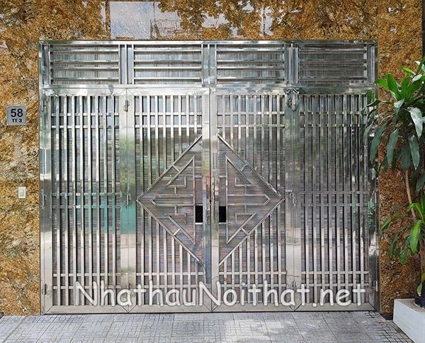 Top 50 Mẫu Cửa Cổng Inox 4 Cánh Đẹp – Giá Rẻ Bất Ngờ, Xem Là Muốn Lắp! cua cong inox 4 canh 9