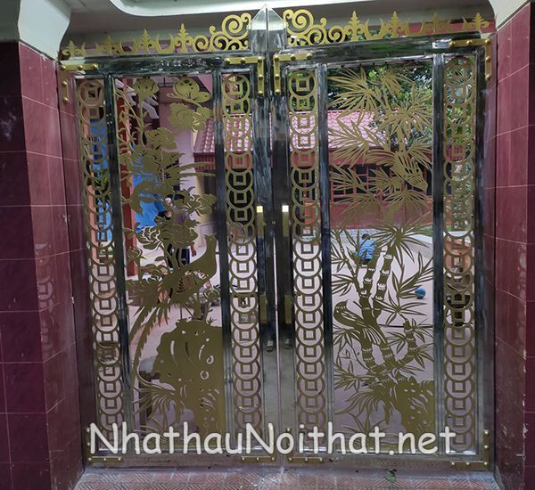 Mê Mẩn Với 50 Mẫu Cửa Cổng Sắt CNC Đẹp Hiện Đại – Giá Cực Ưu Đãi! cua cong sat CNC 2 canh 17