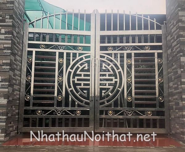 Xem 50 Mẫu Cửa Cổng Inox 2 Cánh Đẹp Vừa Ra Mắt – Báo Giá Cực Hấp Dẫn mau cua cong inox 2 canh 14